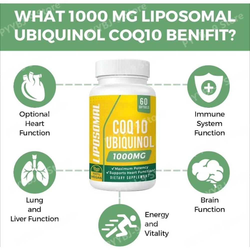 CoQ10 ウビキノール 1000mg ヴィーガンソフトジェ - Coq10 Ubiquinol Softgel のレビューと価格